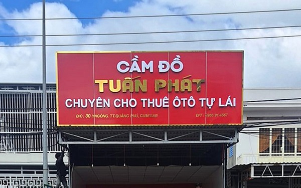 bảng hiệu cẩm đổ bằng alu, thiết kế thi công bảng hiệu cầm đồ, tiềm cầm đồ