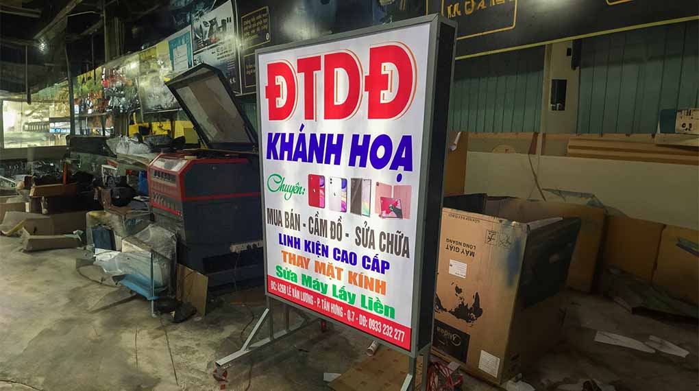 bảng hiệu quảng cáo điện thoại, bảng quảng cáo đồng nai, bảng cửa hàng điện thoại