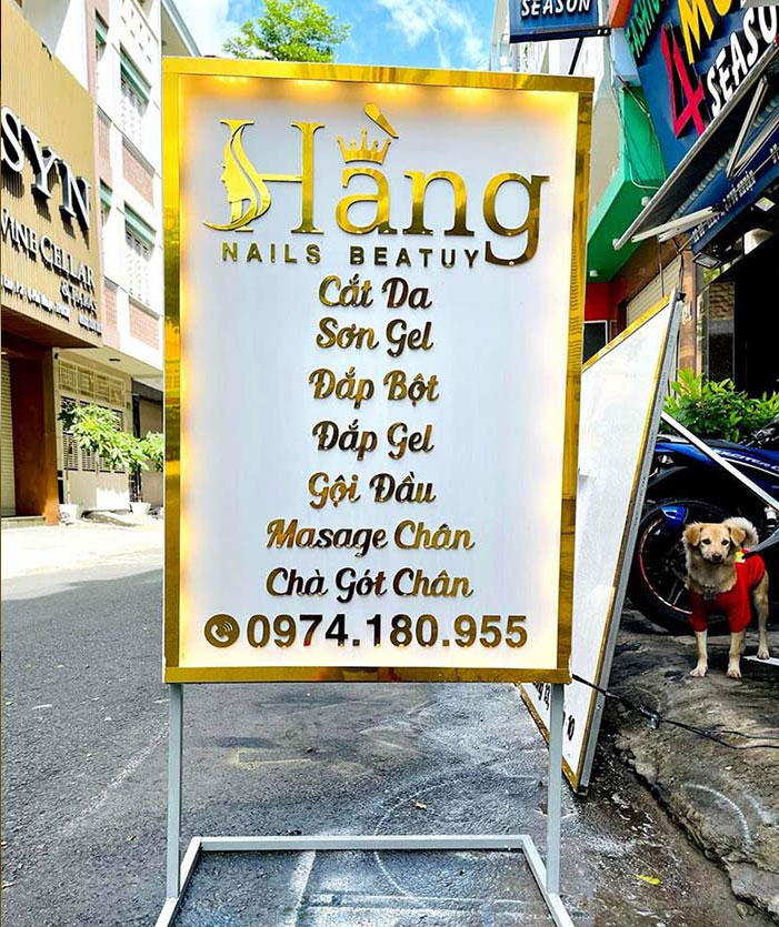 biển vẩy spa , thiết kế thi công biển hiệu spa, biển quảng cáo thẩm mỹ viện