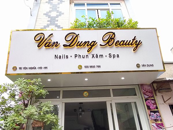 biển quảng cáo spa mica, thiết kế thi công biển hiệu spa, biển quảng cáo thẩm mỹ viện