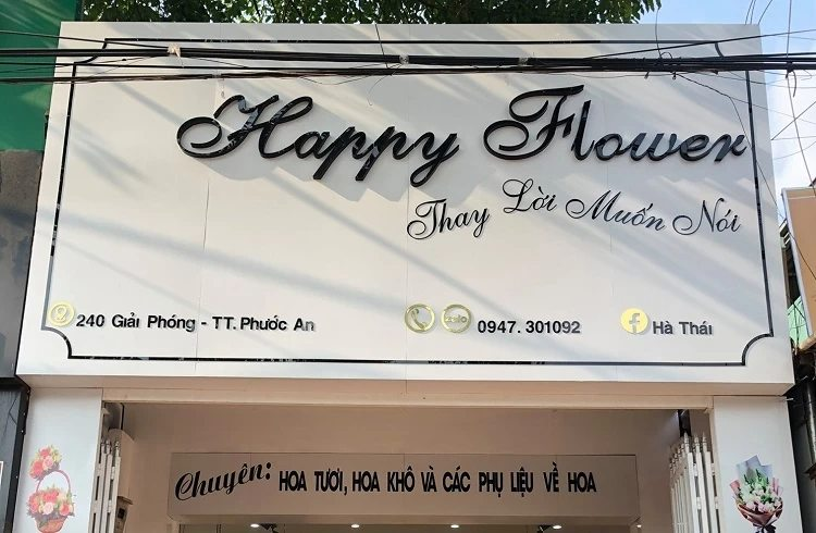 bảng hiệu tiệm hoa đẹp, bảng hiệu giá trẻ, trảng dài biên hòa đồng nai