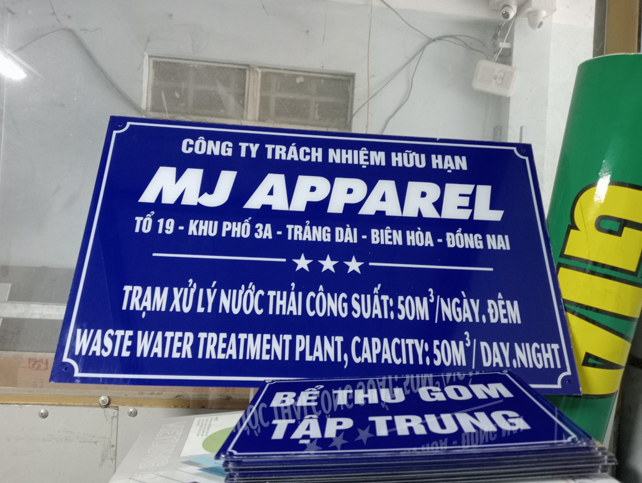 biển công ty bằng mica, biển số nhà bằng mica, xưởng gia công quảng cáo ngọc lâm