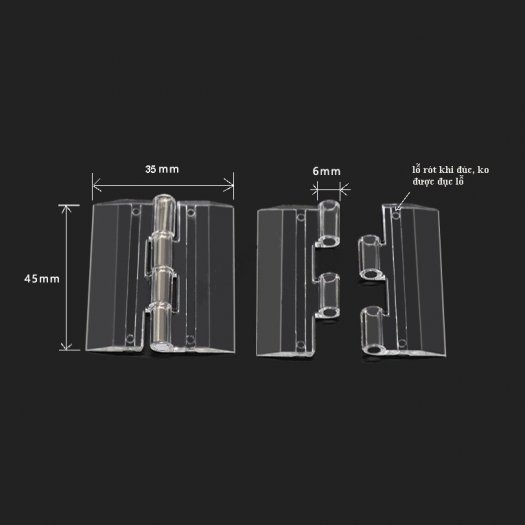 bản lề mica, bản lề lá mica, bản lề nhựa mica trong suốt tại trảng dài biên hòa đồng nai