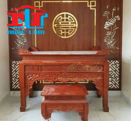 Thi công vách ốp tường phòng thờ