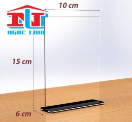 Kệ Mica để bàn - Kệ mica treo tường - Menu Mica A6