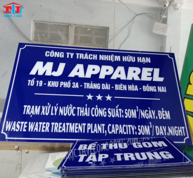 BIỂN CÔNG TY BẰNG MICA, BIỂN SỐ NHÀ BẰNG MICA