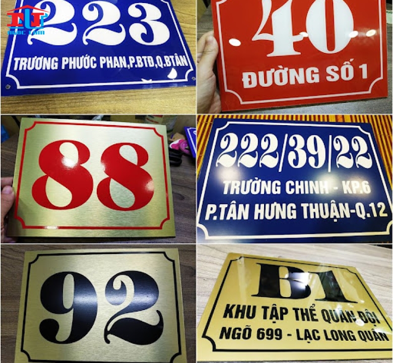 BIỂN CÔNG TY BẰNG MICA, BIỂN SỐ NHÀ BẰNG MICA