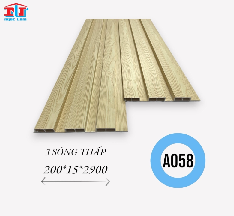 TẤM ỐP NHỰA LAM SÓNG - 3 SÓNG THẤP 