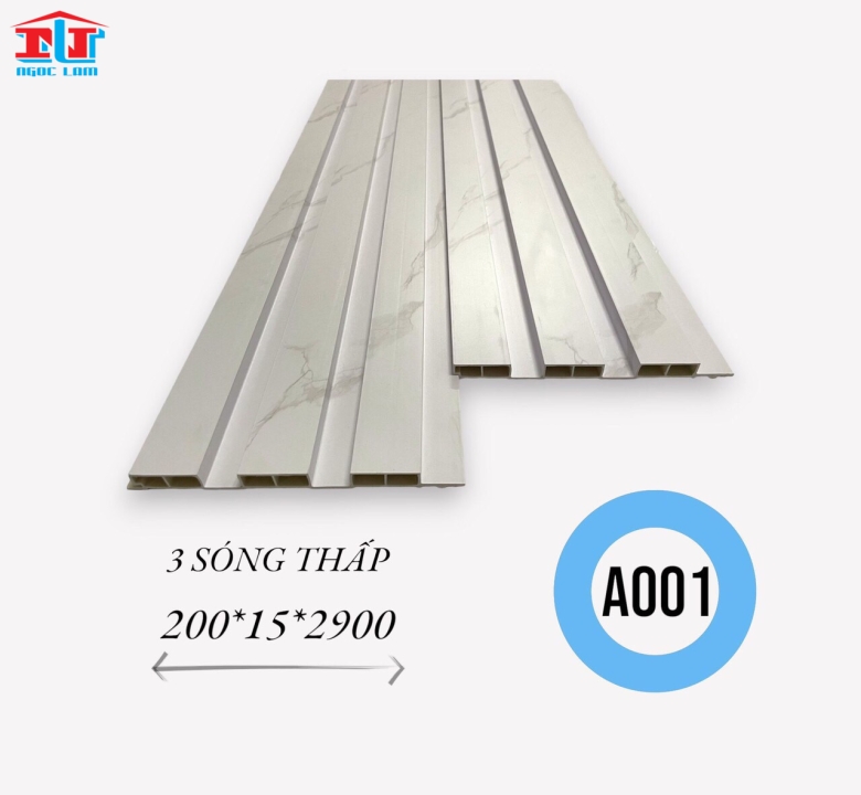 TẤM ỐP NHỰA LAM SÓNG - 3 SÓNG THẤP 