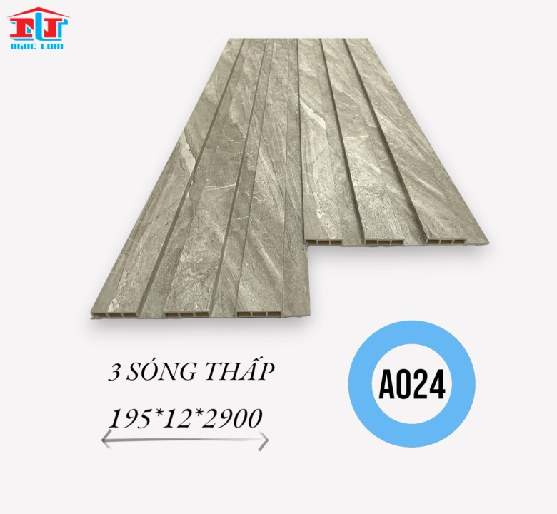 TẤM ỐP NHỰA LAM SÓNG - 3 SÓNG THẤP 