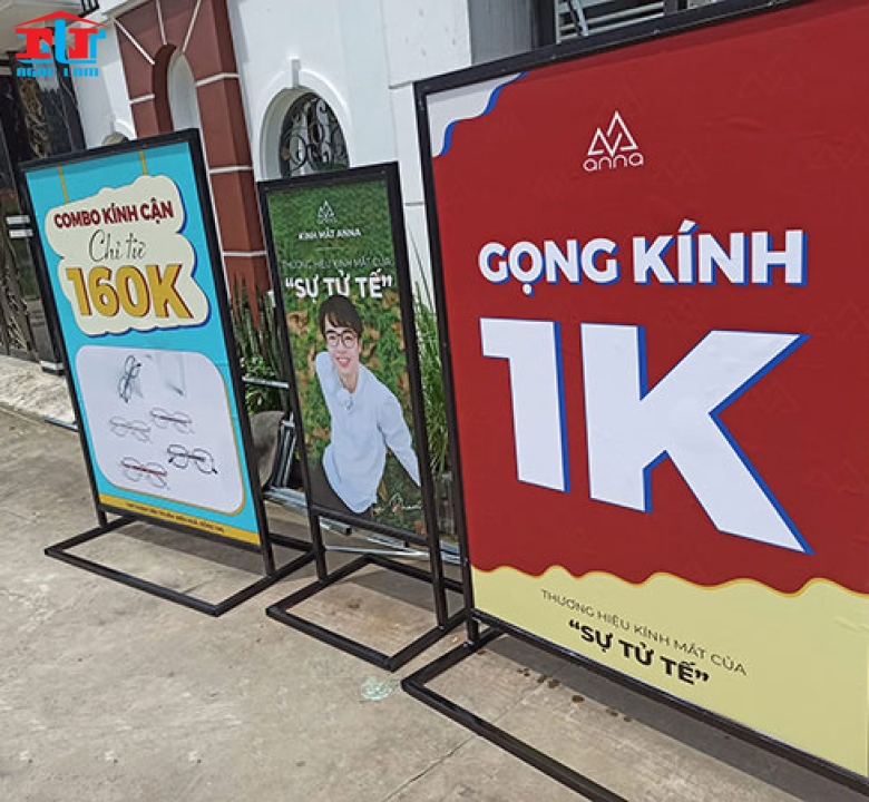 NHỮNG MẪU BẢNG QUẢNG CÁO ĐỨNG 1 MẶT - 2 MẶT ĐẸP GIÁ RẺ ĐƠN GIẢN THU HÚT KHÁCH