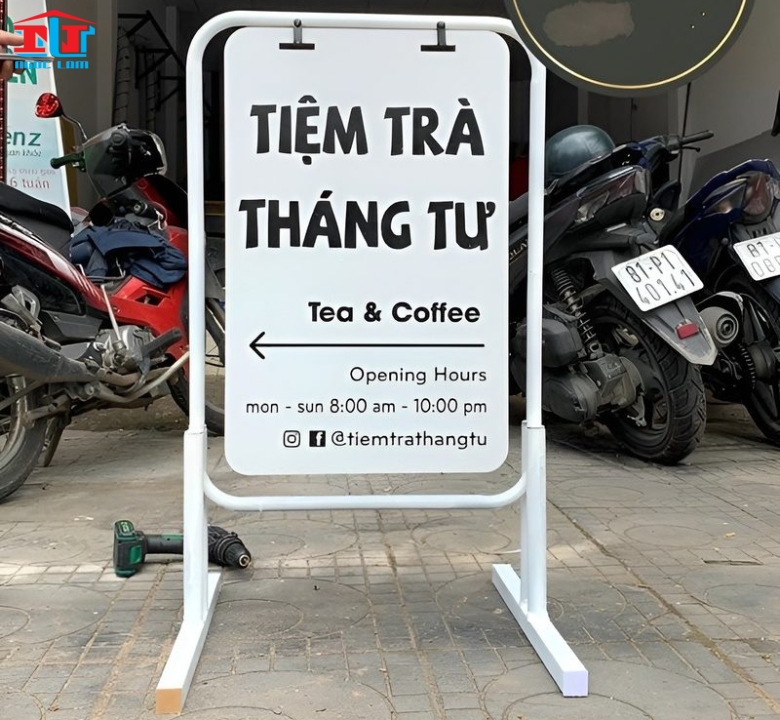 NHỮNG MẪU BẢNG QUẢNG CÁO ĐỨNG 1 MẶT - 2 MẶT ĐẸP GIÁ RẺ ĐƠN GIẢN THU HÚT KHÁCH