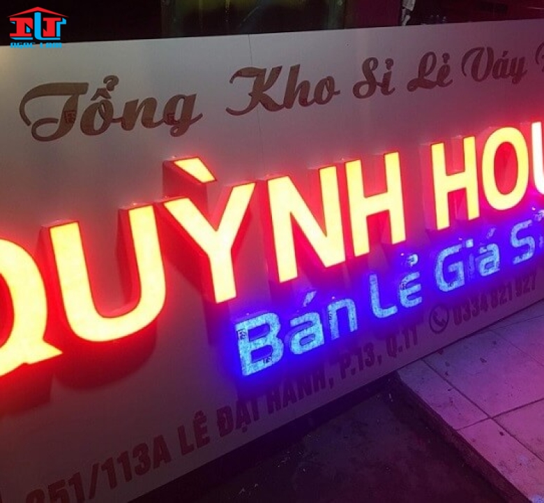 Gia Công Chữ Mica Uốn Nổi Sáng Mặt Chuyên Nghiệp Giá Rẻ